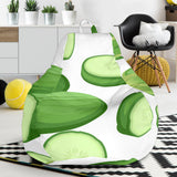 Cucumber Whole Slices Pattern Bean Bag Cover