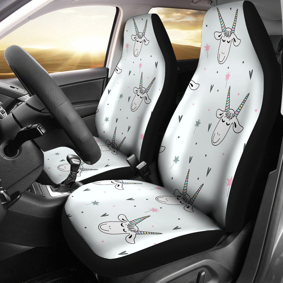 Cute Goat Design Pattern Universal Fit Car Seat Covers