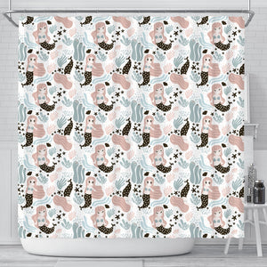 Cute Mermaid Pattern Shower Curtain Fulfilled In US
