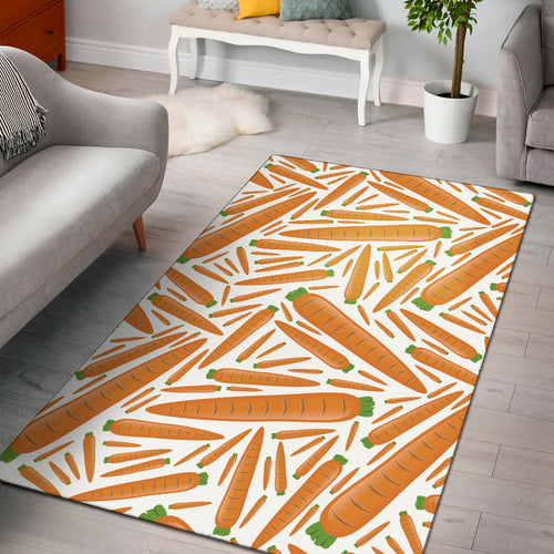 Carrot Pattern Print Design 02 Area Rug