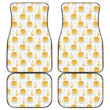 Pancake Pattern Print Design 05 Front and Back Car Mats