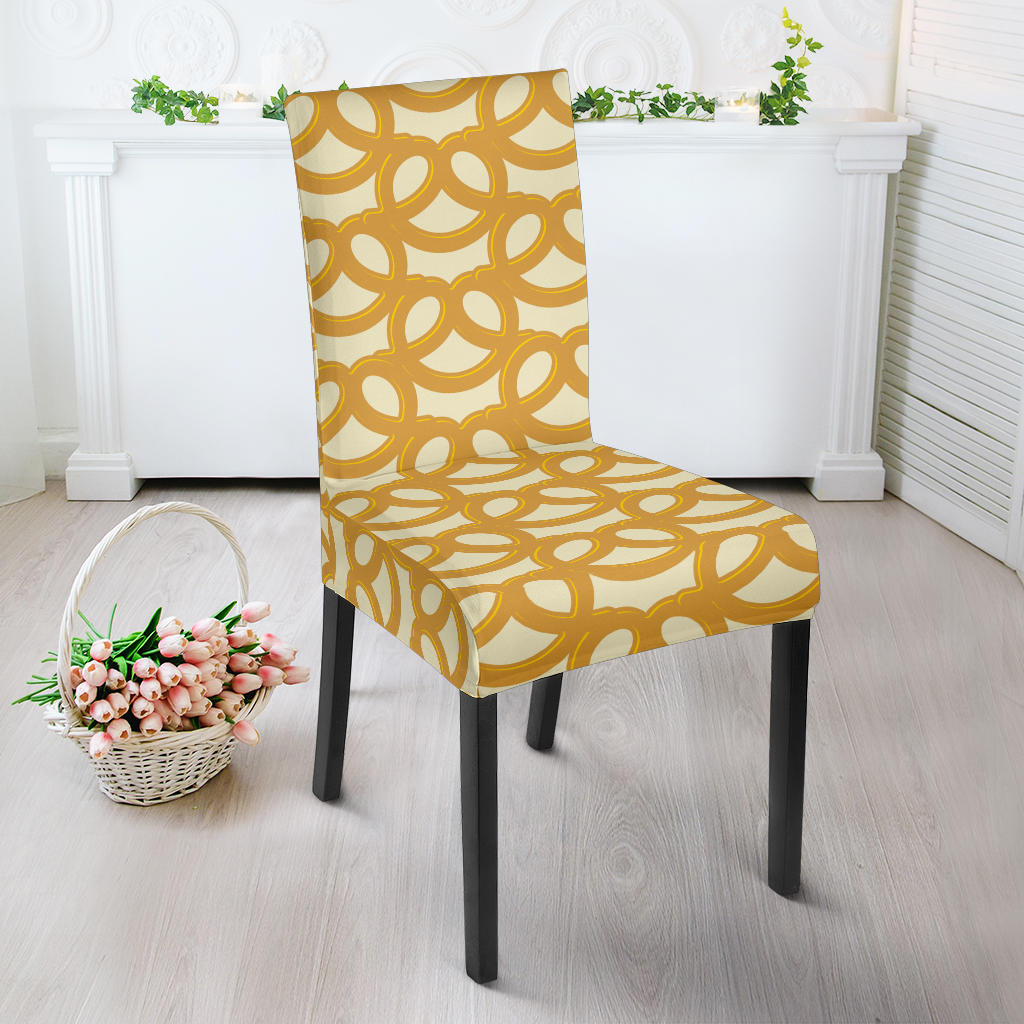 Pretzels Pattern Print Design 01 Dining Chair Slipcover