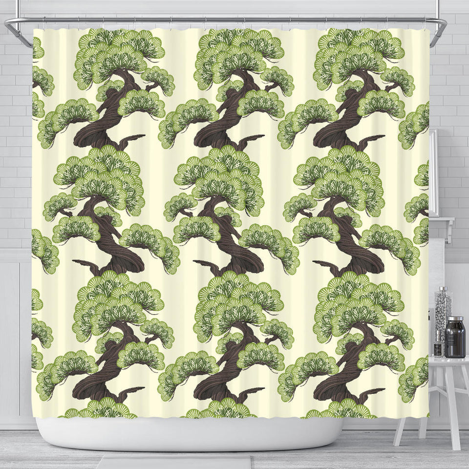 Bonsai Pattern Shower Curtain Fulfilled In US