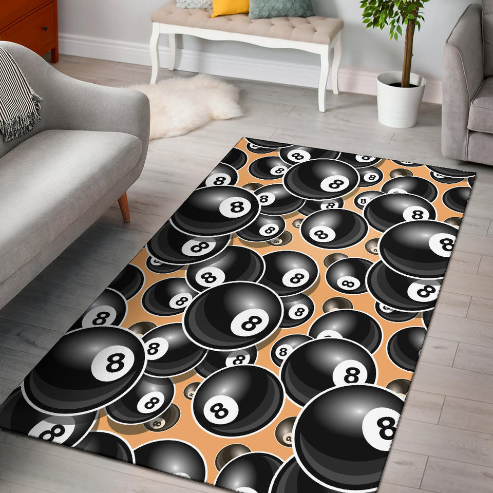 Billiard Ball Pattern Print Design 04 Area Rug