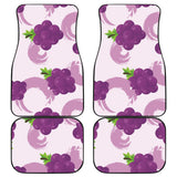 Cute Grape Pattern Front And Back Car Mats