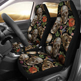 Skull Rose Humming Bird Flower Pattern  Universal Fit Car Seat Covers