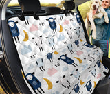 Cute Sleeping Sheep Moon Cloud Pattern Dog Car Seat Covers