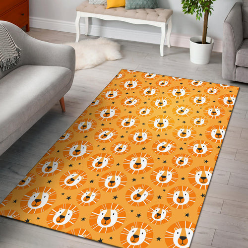 Lion Pattern Print Design 03 Area Rug