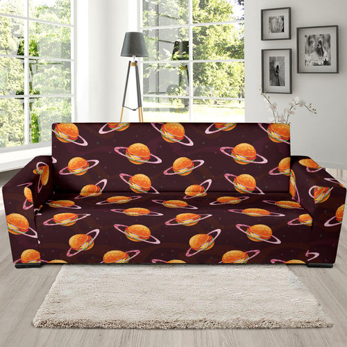 Hamburger Pattern Print Design 05 Sofa Slipcover