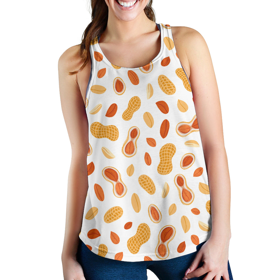 peanuts pattern Women Racerback Tank Top