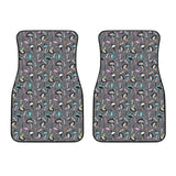 Ostrich Pattern Print Design 01 Front Car Mats