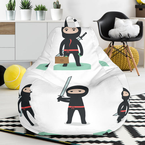 Cute Ninja Katana Sword Pattern Bean Bag Cover