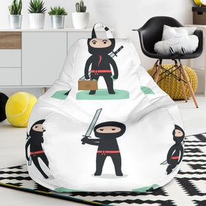 Cute Ninja Katana Sword Pattern Bean Bag Cover