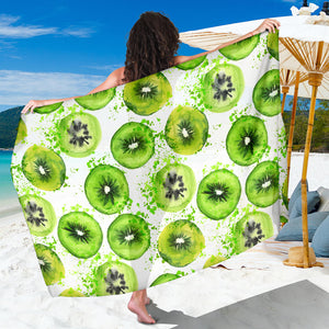 Watercolor Kiwi Pattern Sarong