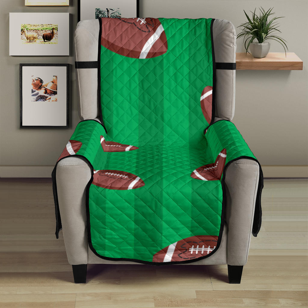 American football ball field background Chair Cover Protector