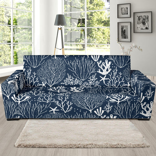 Coral Reef Pattern Print Design 05 Sofa Slipcover