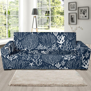 Coral Reef Pattern Print Design 05 Sofa Slipcover