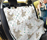 Cute Rhino Pattern Background Dog Car Seat Covers