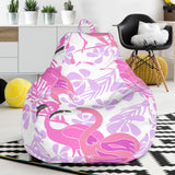 Pink Flamingo Flower Pattern Bean Bag Cover
