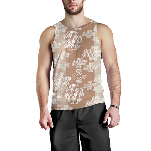 Beautiful hexagon japanese  pattern Men Tank Top