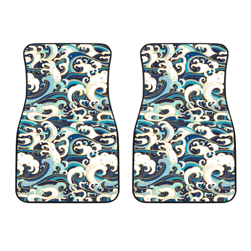 Japanese Wave Pattern Front Car Mats