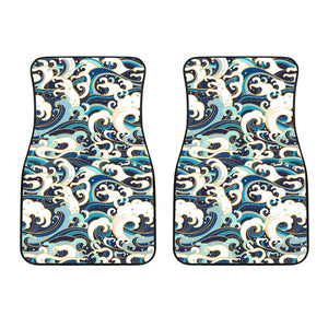 Japanese Wave Pattern Front Car Mats