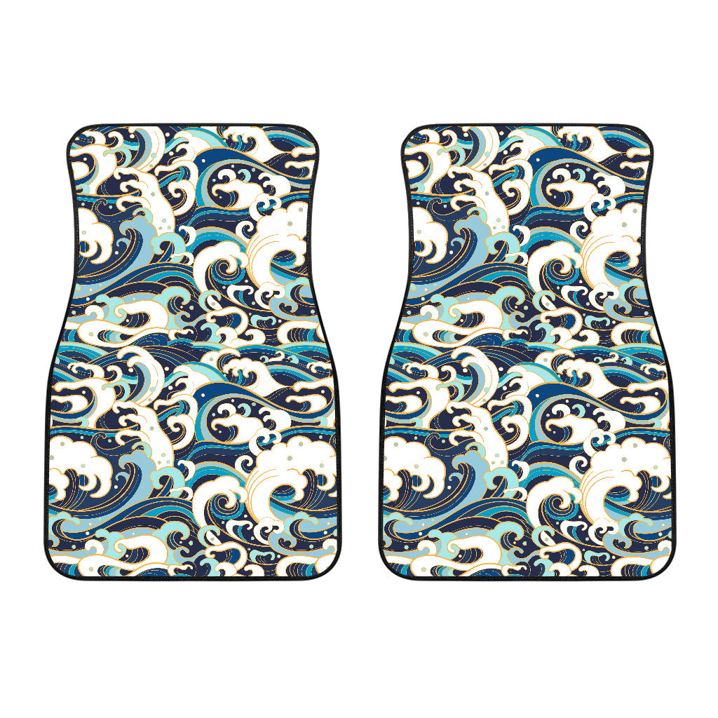 Japanese Wave Pattern Front Car Mats