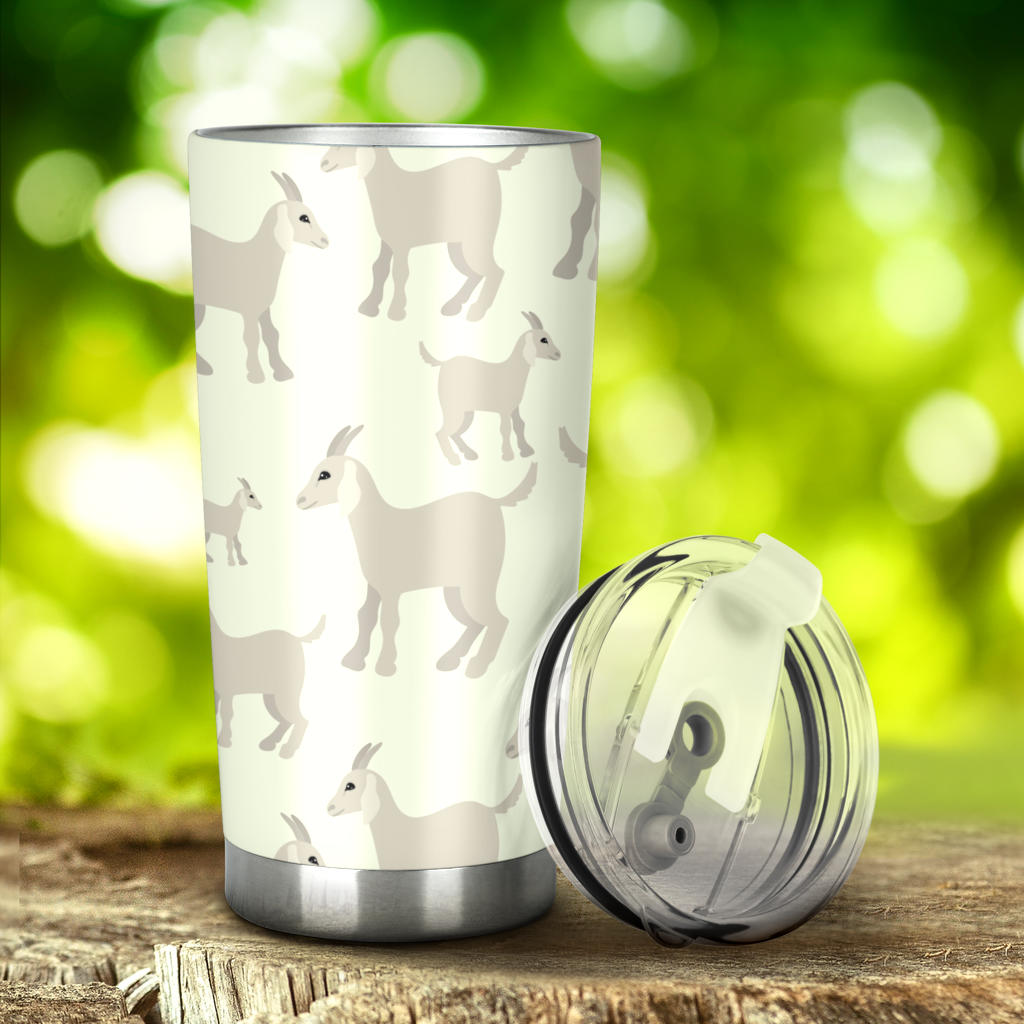 Little Young Goat Pattern Tumbler