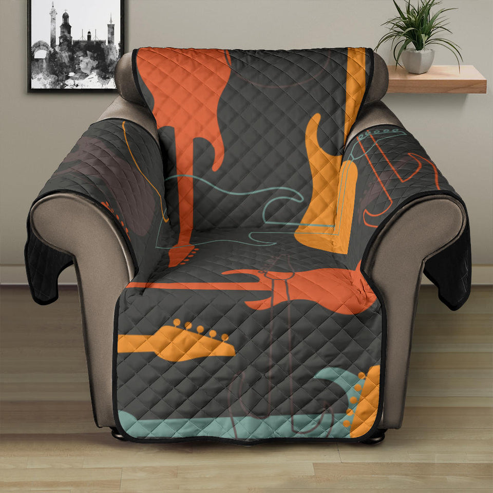 electric guitars pattern Recliner Cover Protector