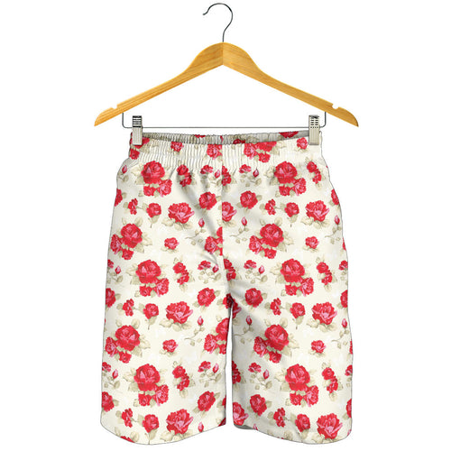 Rose Pattern Print Design 01 Men Shorts