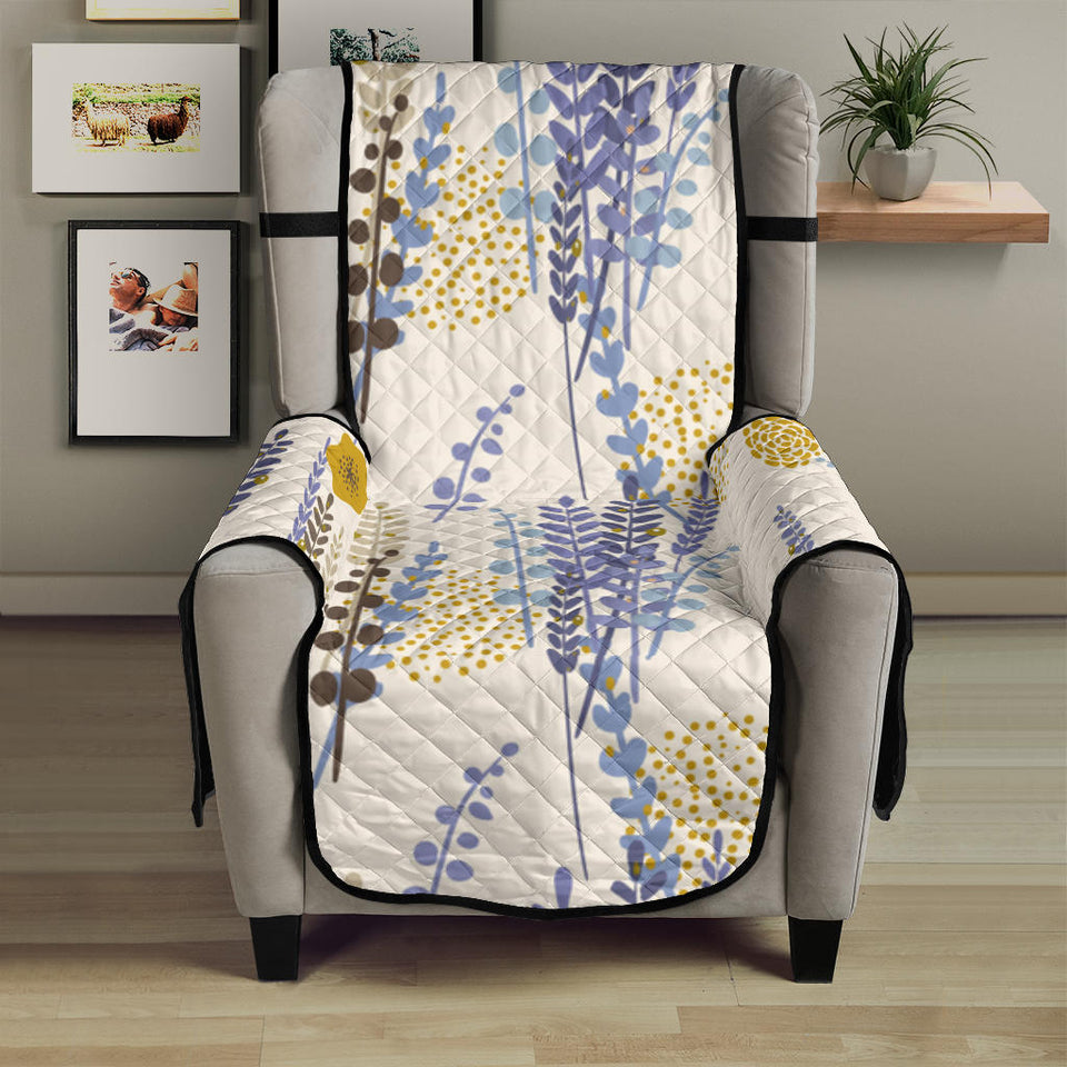 Lavender modern pattern blackground Chair Cover Protector