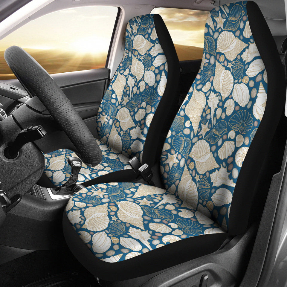 Shell Polynesian Tribal Design Pattern  Universal Fit Car Seat Covers