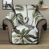 Monkey sloth lemur palm trees pattern Recliner Cover Protector