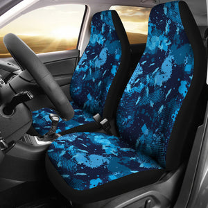 Camo Car Seat Covers Blue