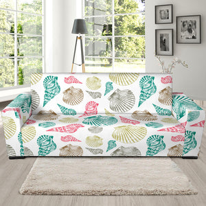 Colorful Shell Pattern Sofa Slipcover