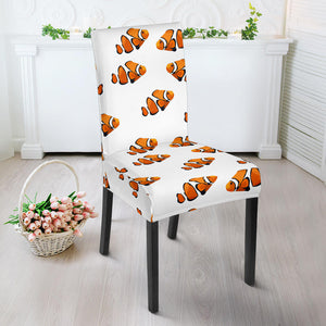 Clown Fish Pattern Print Design 03 Dining Chair Slipcover