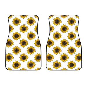 Sunflowers Design Pattern Front Car Mats