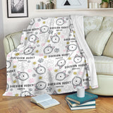 Siberian Husky Design Pattern Premium Blanket