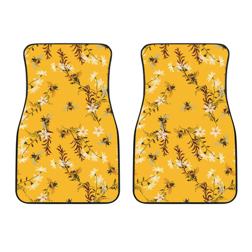 Bee Flower Pattern  Front Car Mats