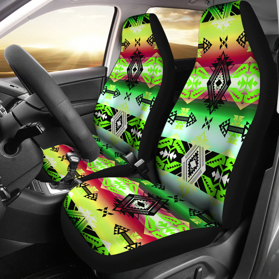Sovereign Nation Green Set Of 2 Car Seat Covers