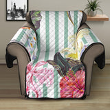 Colorful orchid flower pattern Recliner Cover Protector