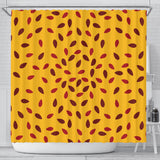 Passion Fruit Texture Shower Curtain Fulfilled In US
