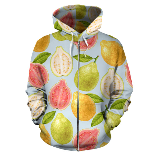 Guava Design Pattern Zip Up Hoodie