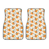 Squirrel Pattern Print Design 04 Front Car Mats