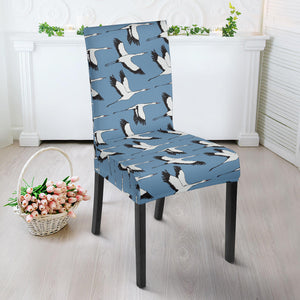 Seagull Pattern Print Design 04 Dining Chair Slipcover