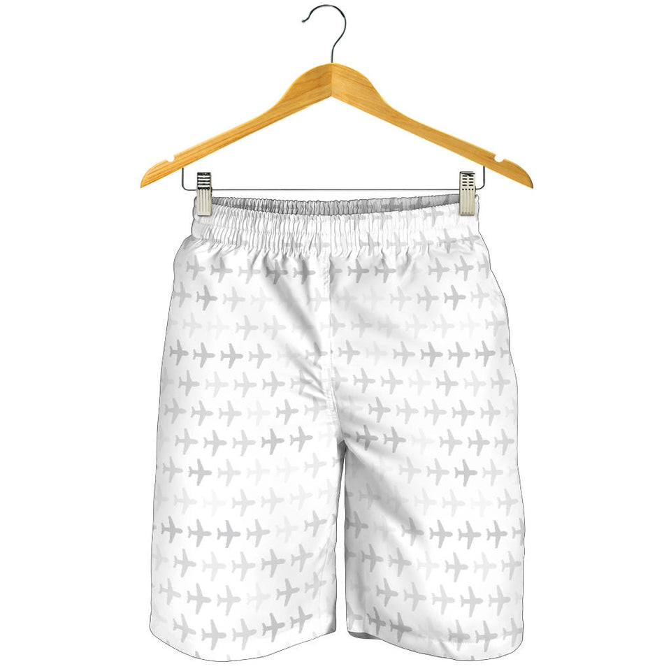 Airplane Print Pattern Men Shorts