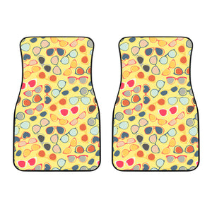 Sun Glasses Pattern Print Design 05 Front Car Mats