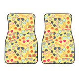 Sun Glasses Pattern Print Design 05 Front Car Mats