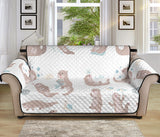 Cute sea otters pattern Sofa Cover Protector