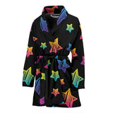 Colorful Star Pattern Women'S Bathrobe